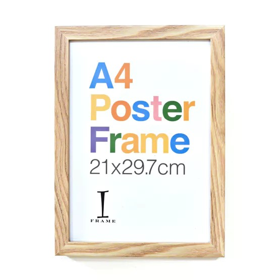 A4 Natural Poster Frame (plexi glass)