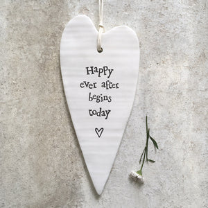 Happy Ever After Begins Today long heart