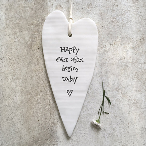 Happy Ever After Begins Today long heart