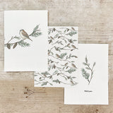 EOI Card Fir Tree & Sparrow