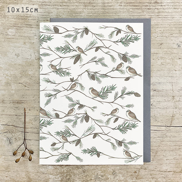 EOI Card Fir Tree & Sparrow