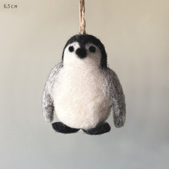 Needle Felted Penguin Decoration
