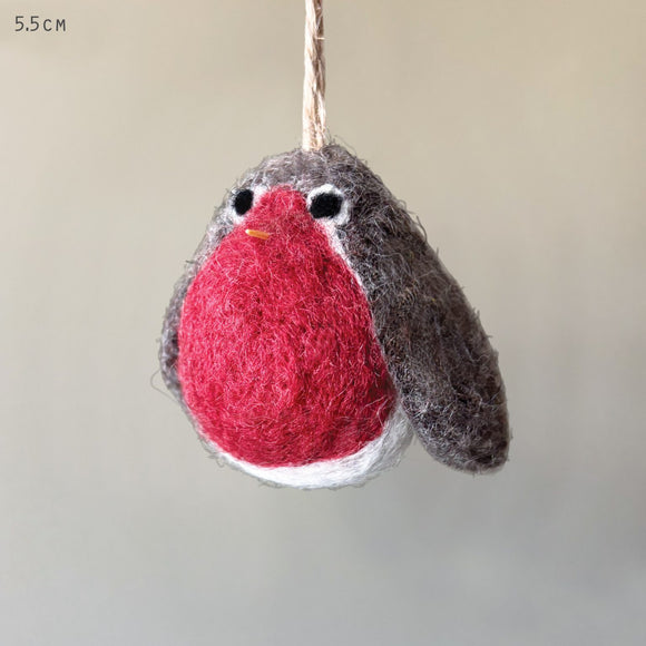 Needle Felted Robin Decoration