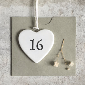 16 Porcelain Heart