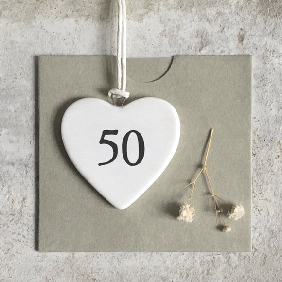 50 Porcelain Heart