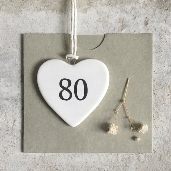 80 Porcelain Heart