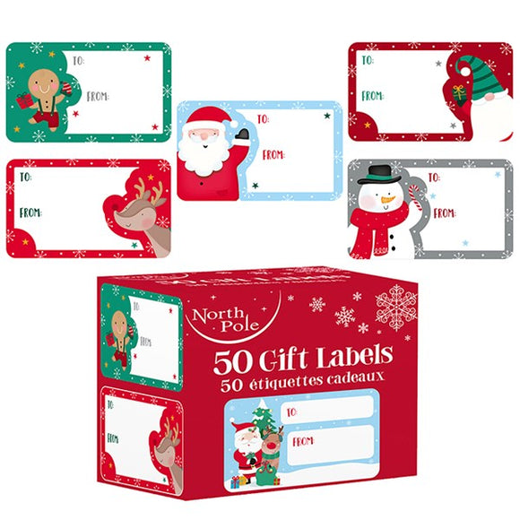 50pk Gift Labels