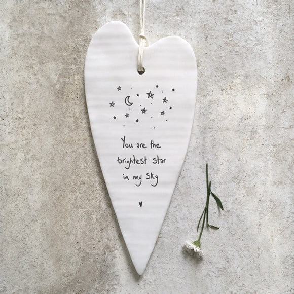 You are the brightest star in my sky long wobbly heart
