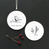 Round Porcelain Robin Hanger by East of India