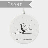 Round Porcelain Robin Hanger by East of India