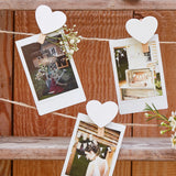 Wooden Heart Peg and String Set By Ginger Ray