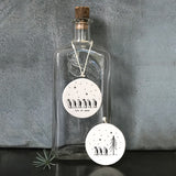 Round Porcelain Penguin Hanger by East of India