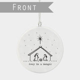 Round Porcelain Nativity Hanger by East of India