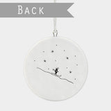 Round Porcelain Ski lodge Hanger by East of India