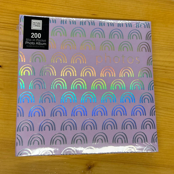 Pink Iridescent Rainbows Photo Album