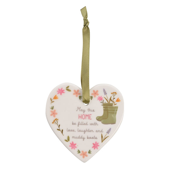 Home Love Life Ceramic Heart