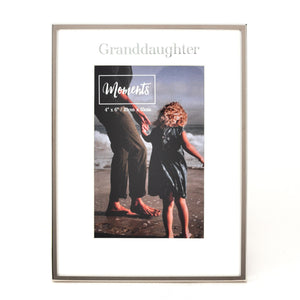Moments with Mount Photo Frame 4" x 6" Grandaughter