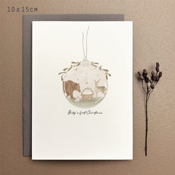 Baby's First Christmas Card by East of India