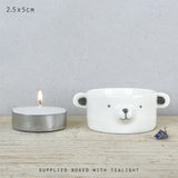 Bear Tea Light Holder from East of India