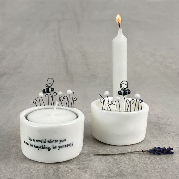 In A World Where You Can be Anything .... Candle and Tealight Holder