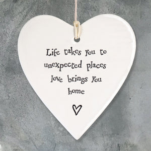 Life takes you to unexpected places ..East of India round heart