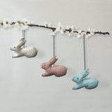 Small Hanging Sitting Rabbit Pink