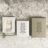 Happiness Mini Hanging Porcelain Frame by East Of India