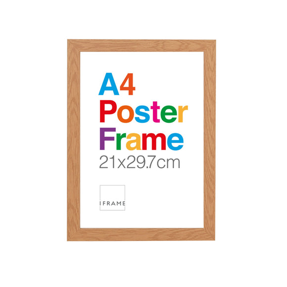 A4 Natural Poster Frame (glass)