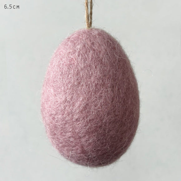 Big Pink Felt Egg Hanger