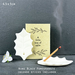 Little box of Calm Incense gift by East of India