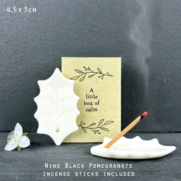 Little box of Calm Incense gift by East of India