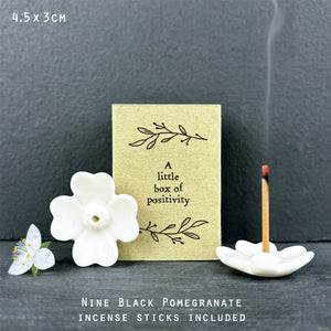 Little box of Positivity Incense gift by East of India