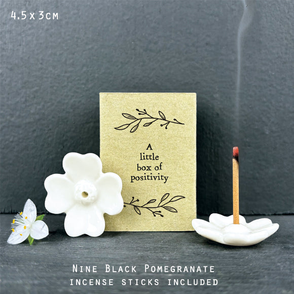 Little box of Positivity Incense gift by East of India