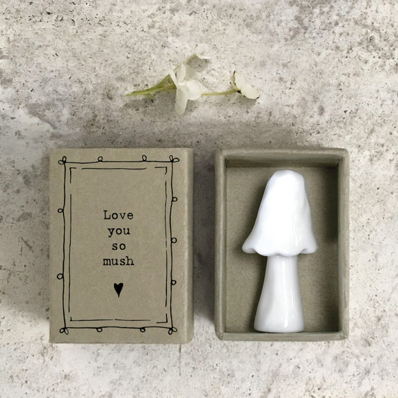 Love You So Mush mushroom Matchbox