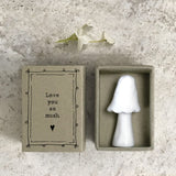 Love You So Mush mushroom Matchbox