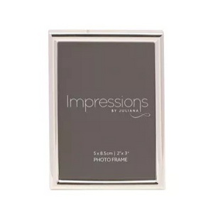 Impressions Silver plated slim Photo frame 2.5x3.5"