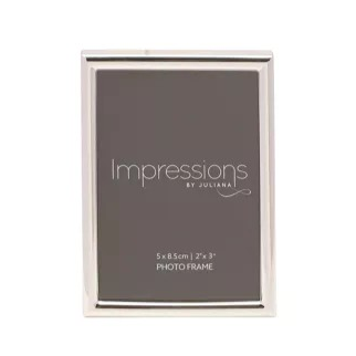 Impressions Silver plated slim Photo frame 2.5x3.5
