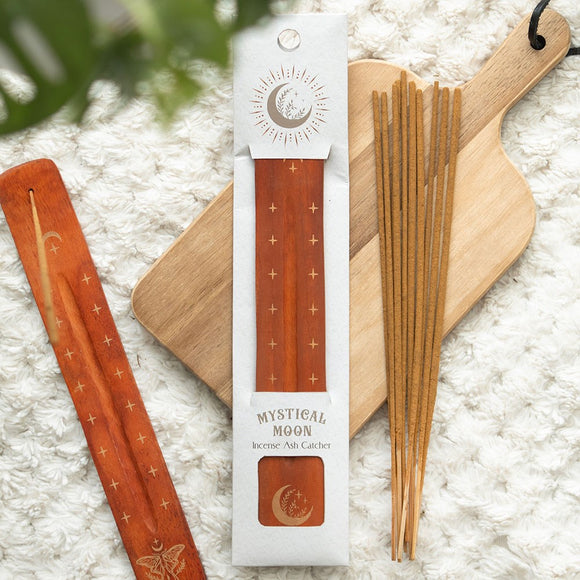 Mystical Moon Incense Stick Holder and  Ash Catcher