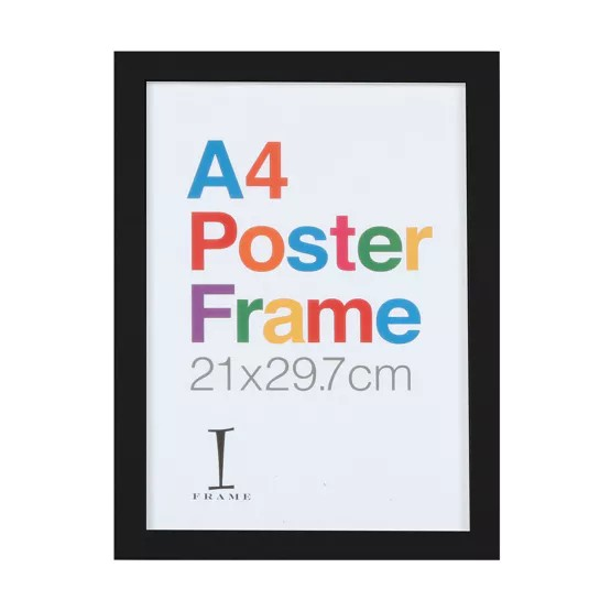 A4 Black Poster Frame (glass)