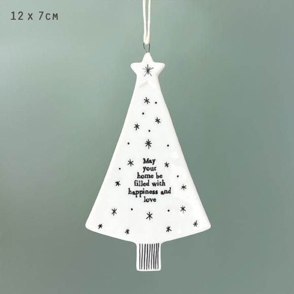 Porcelain Hanger Tree Home filled with happiness by East of India
