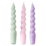 Pastel Spiral Dinner Candles By Ginger Ray