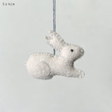Small Hanging Sitting Rabbit Cream