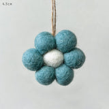 Blue Felt Daisy Hanger