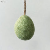 Small Green Felt Egg Hanger