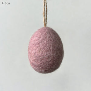Small Pink Felt Egg Hanger