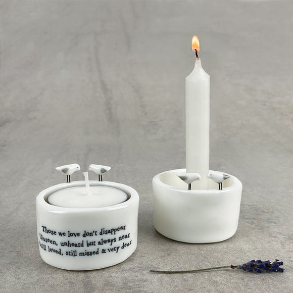 Those we love don't disappear Tea light and Candle Holder