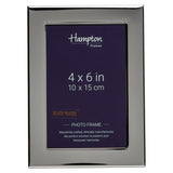 Woburn 4x6" Silver plated frame by Hampton
