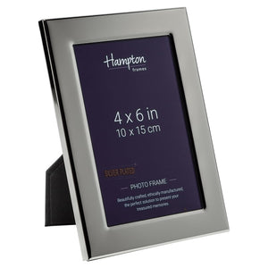 Woburn 4x6" Silver plated frame by Hampton
