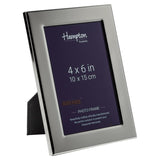 Woburn 4x6" Silver plated frame by Hampton