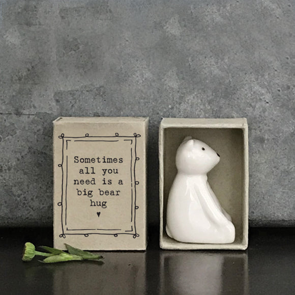 Sometimes all you need is a big bear hug matchbox gift